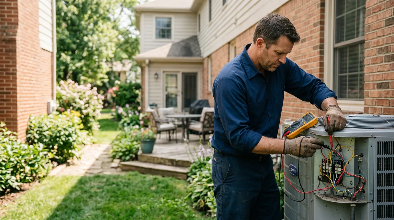 HVAC technician working near Clarence, PA
